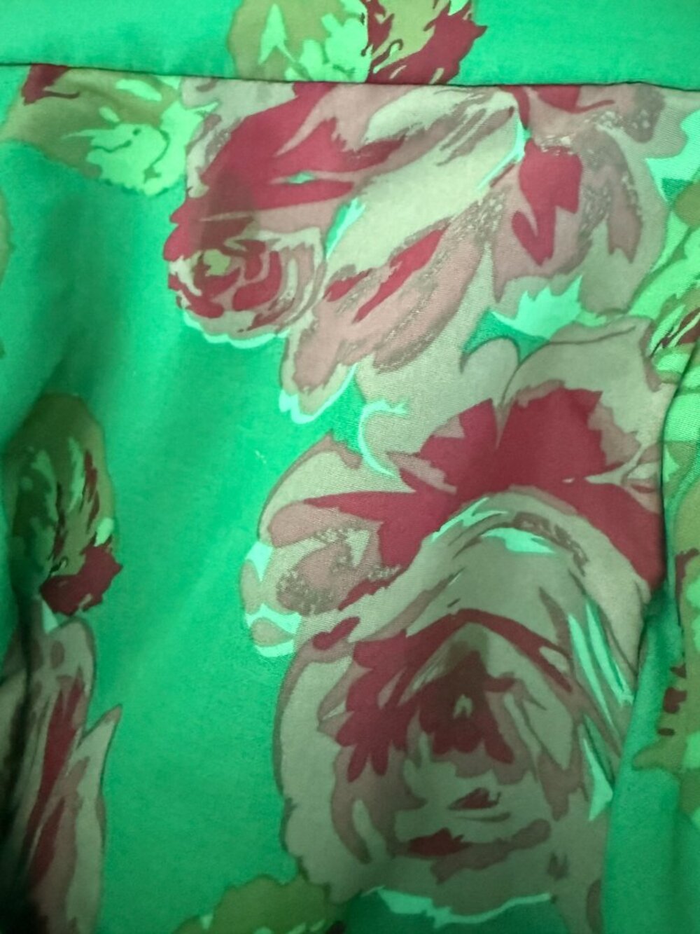 Betsey Johnson green floral print strapless mini dress size 6 - Picture 4 of 5